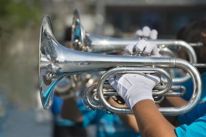 Trompeten einer Big Band auf Nachsommerfestival Middelburg