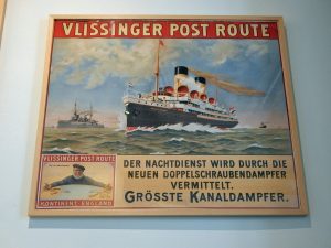 Historisches Plakat Vlissinger Post Route