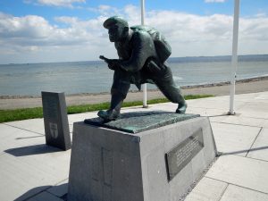 Statue: Soldat der Alliierten am Uncle-Beach in Vlissingen