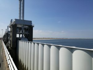 Details vom Schutzwehr zwischen Oosterschelde und Nordsee